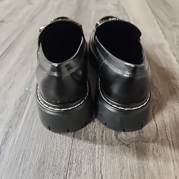 New Marc Fisher Women's Black Leather Loafer Size 7M - Picture 5 of 7